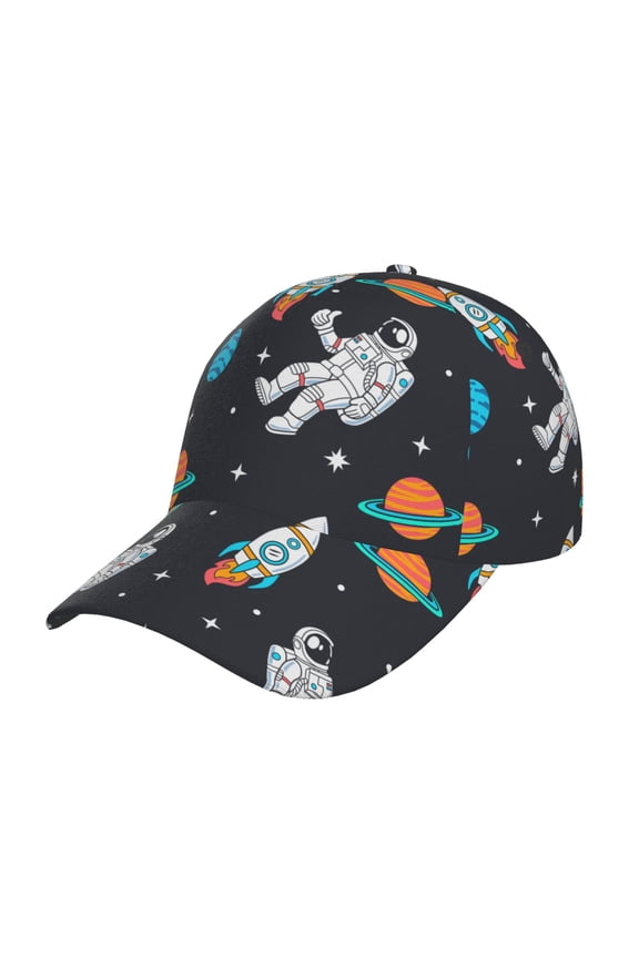 Space pattern Trucker Low Profile Hat Men Women Baseball Cap Dad Hat Adjustable Unconstructed Plain Cap