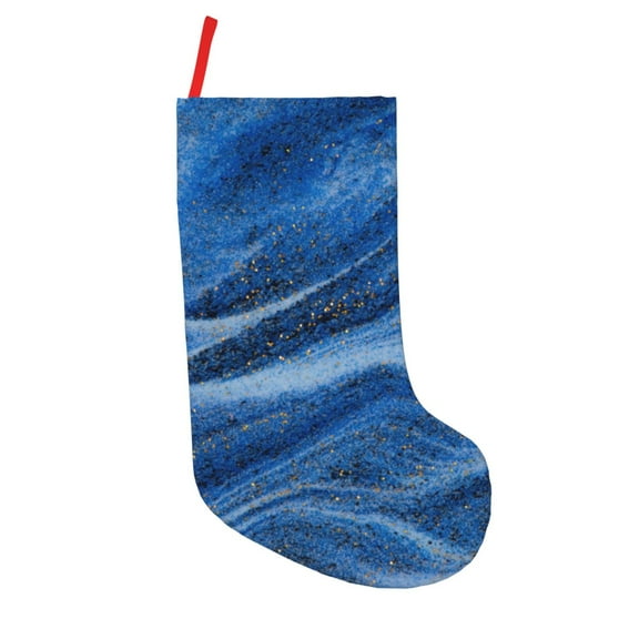 Picia Sparkling With Blue for 18in Christmas Stockings, Xmas Stocking for Kids, Holiday and Family Stocking for Fireplace or Party Decoration