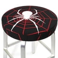 thumbnail image 1 of Picia Spider On The Web pattern Round Stool Covers Comfy Seat Covers Stretch Removable WashableChair Slipcover Round Bar Chair Cushion Cover-14 inch, 1 of 7