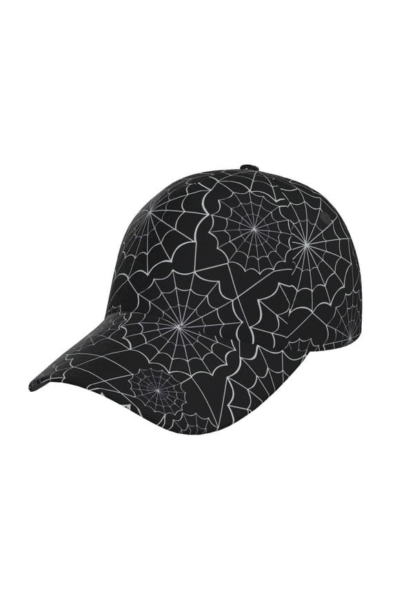 Spider Web Black pattern Trucker Low Profile Hat Men Women Baseball Cap Dad Hat Adjustable Unconstructed Plain Cap