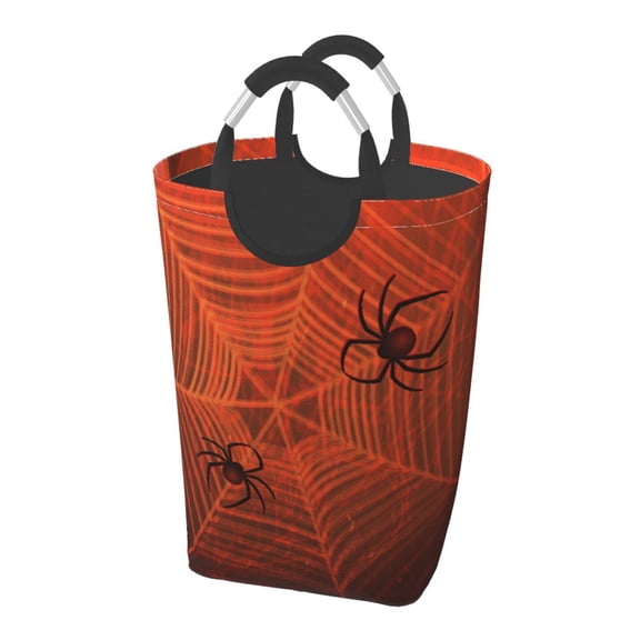 Picia Spider Web Laundry Basket With Handles Laundry Hamper Toys Storage Organizer Foldable Bucket Washing Bin Dirty Clothes Bag For Home Bathroom Bedroom Dorm