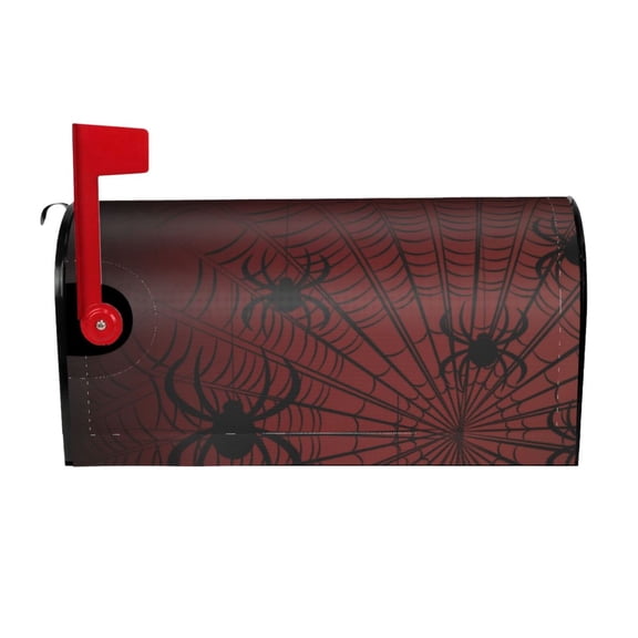 Picia Spiders On A Web Magnetic Mailbox Cover Standard Size-25.5x21 in
