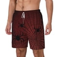 thumbnail image 1 of Picia Spiders On A Web pattern Mens Swim Trunks with Compression Liner Stretch Beach Shorts Quick Dry with Zipper Pockets No-Chafing Board Shorts-XX-Large, 1 of 9