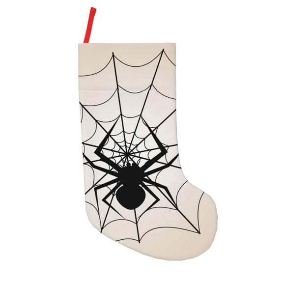 Picia Spiders On The Web 1 for 18in Christmas Stockings, Xmas Stocking for Kids, Holiday and Family Stocking for Fireplace or Party Decoration