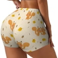 thumbnail image 1 of Picia Squirrel And Leaves Printed Workout Shorts for Women Seamless Scrunch Butt Lifting High Waisted Yoga Gym Booty Running Moisture-wicking Short Pants-Medium, 1 of 9