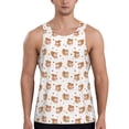 thumbnail image 1 of Picia Squirrel And Rose Printed Men’s Performance Tank, Men's Workout Tank Top Moisture-Wicking Tank Top Muscle tee, Breathable Workout Shirt-XX-Large, 1 of 7