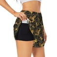 thumbnail image 1 of Picia Squirrel Gathering Nuts Pattern Women's 2 in 1 Athletic Running Shorts High Waisted Workout Casual Gym Sweat Shorts with Comfy Liner Zipper Pockets-XX-Large, 1 of 9