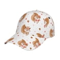 thumbnail image 1 of Picia Squirrel Giving A Gift pattern Trucker Low Profile Hat Men Women Baseball Cap Dad Hat Adjustable Unconstructed Plain Cap, 1 of 9