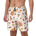 thumbnail image 1 of Picia Squirrel InThe Forest3 pattern Mens Swim Trunks with Compression Liner Stretch Beach Shorts Quick Dry with Zipper Pockets No-Chafing Board Shorts-, 1 of 9