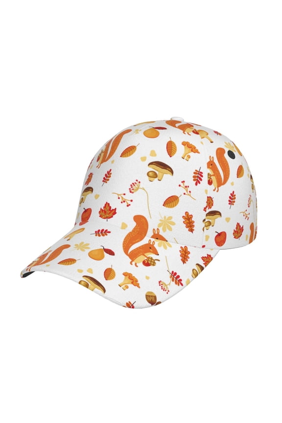 Squirrel InThe Forest3 pattern Trucker Low Profile Hat Men Women Baseball Cap Dad Hat Adjustable Unconstructed Plain Cap