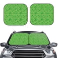 thumbnail image 1 of Picia St Patrick's Day 2 Piece Car Windshield Sun Shade Foldable | Foldable Sun Shield for Front Window Blocks UV Rays and Keeps Your Vehicle Cool-Small, 1 of 7
