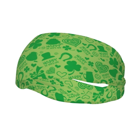 Picia St Patrick's Day Print Mens Running Headband,Mens Sweatband Sports Headband for Running,Cycling,Basketball,Yoga,Fitness Workout