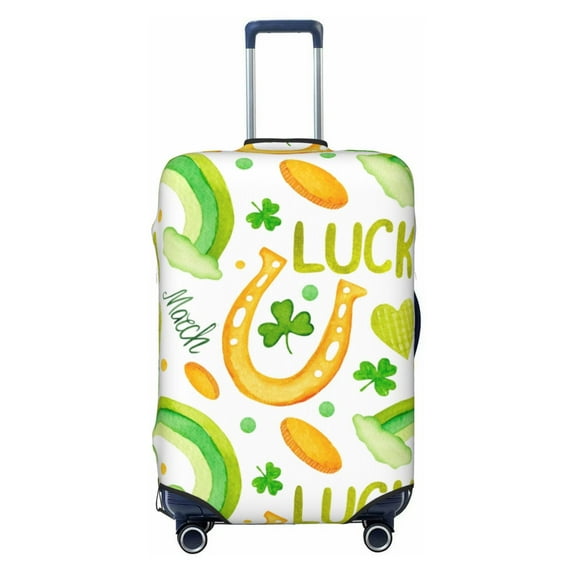 Picia St Patrick's Day1 Luggage Protector Cover Thicken Suitcase Protector Cover Fit 18-32 Inch Luggage-Medium