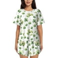 thumbnail image 1 of Picia St Patrick's Day3 Pajamas Sets for Women Soft Short-Sleeved Pjs with Lounge Shorts Two Piece Sleepwear-3X-Large, 1 of 9