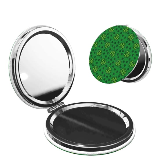 Picia St Patrick's Day5 for Compact Vanity Mirror , Travel Makeup Mirror , Portable Magnifying Cosmetic Mirror for Daily, Work, Business-Round Shape
