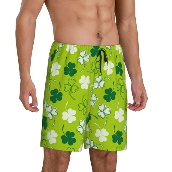 Picia St Patrick's Day7 Pajama Shorts for Men, Men's Pajama Bottoms, Sleepwear,Short Pajama Pants-X-Large