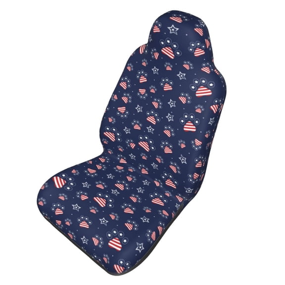Picia Star Dog Paw Print Waterproof Sweating Car Seat Cover for Post Gym Workout, Running, Beach and Hiking, Universal Fit Anti-Slip Bucket Seat Protector