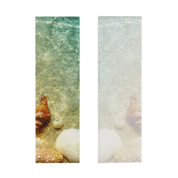 Picia Starfish And Seashell Pattern Cooling Towels (40"x12") Cool Towel, Cold Towel, Microfiber Soft Breathable Chilly Ice Towel