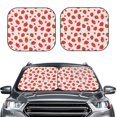 Picia Strawberries 2 Piece Car Windshield Sun Shade Foldable Foldable
