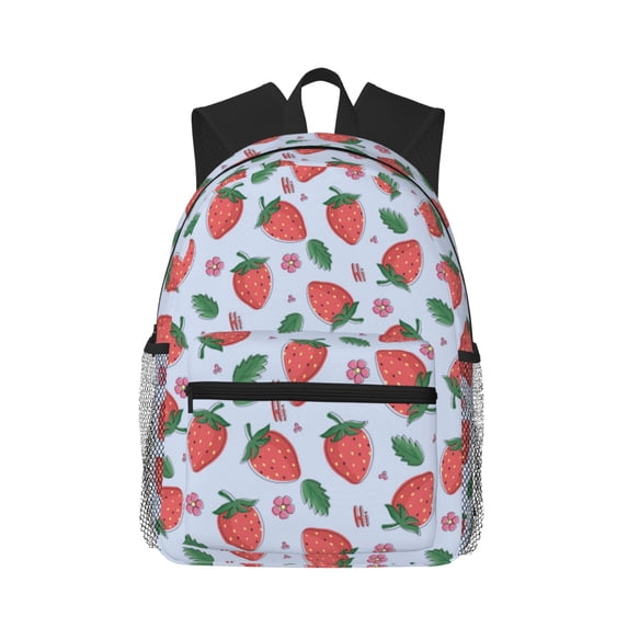 Picia Strawberries Large Capacity Backpack Classic Style Backpack Casual Backpack Water-Resistant School Work Travel Outdoor Backpack