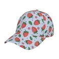 thumbnail image 1 of Picia Strawberries pattern Trucker Low Profile Hat Men Women Baseball Cap Dad Hat Adjustable Unconstructed Plain Cap, 1 of 9