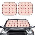 thumbnail image 1 of Picia Strawberry 2 Piece Car Windshield Sun Shade Foldable | Foldable Sun Shield for Front Window Blocks UV Rays and Keeps Your Vehicle Cool-, 1 of 7