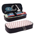 thumbnail image 1 of Picia Strawberry Pattern Large Capacity PU Leather Pencil Case Organizer Pen Marker Holder Double Zipper Storage Bag Big Pencil Pouch for College Office, 1 of 6