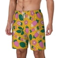 thumbnail image 1 of Picia Strawberry pattern Mens Swim Trunks with Compression Liner Stretch Beach Shorts Quick Dry with Zipper Pockets No-Chafing Board Shorts-3X-Large, 1 of 9