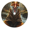 thumbnail image 1 of Picia Streamside Meditating Fox Print Christmas Tree Skirt , Christmas Tree Skirt Ornaments for Merry Christmas Holiday Party Decorations Indoor Outdoor-30", 1 of 7