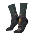 thumbnail image 1 of Picia Stylish Avian Gathering Print Athletic Socks for Men & Women – Cushioned Moisture-Wicking Crew Socks for Sports, Running, and Training, Soft & Breathable Size 5-11, 1 of 6