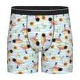 thumbnail image 1 of Picia Submarine With Fishes Undersea Pattern Men's Athletic Long Leg Briefs , Performance Stretch Underwear，Moisture-Wicking, 1 of 7