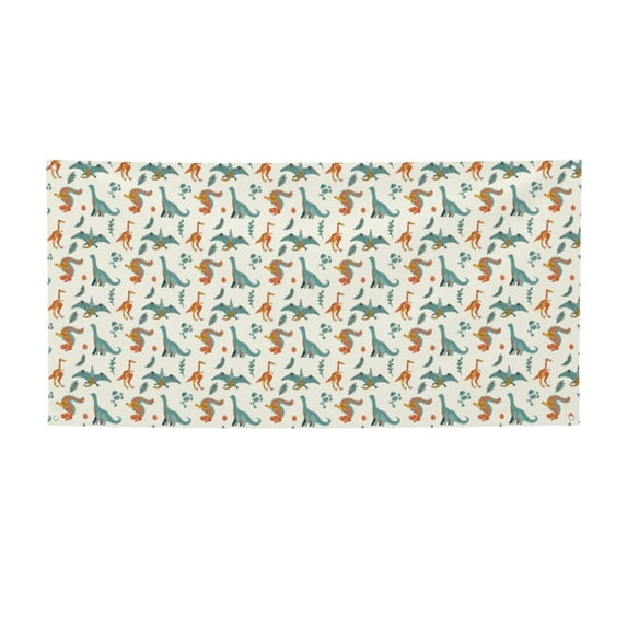Picia Summer Dinosaur Pattern Party Banner, Festive Decoration, Holiday Banner, Celebration Decor, Event Banner, Reusable Party Banner-Small