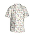 thumbnail image 1 of Picia Summer Floral Gentle Cotton Regular Fit Short Sleeve Casual Hawaiian Shirt for Men-3X-Large, 1 of 8