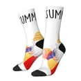 thumbnail image 1 of Picia Summer Gnome Print Athletic Socks for Men & Women – Cushioned Moisture-Wicking Crew Socks for Sports, Running, and Training, Soft & Breathable Size 5-11, 1 of 6
