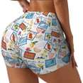 thumbnail image 1 of Picia Summer Stamp Printed Workout Shorts for Women Seamless Scrunch Butt Lifting High Waisted Yoga Gym Booty Running Moisture-wicking Short Pants-Medium, 1 of 9