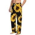 thumbnail image 1 of Picia Sunflower 6 Mens Soft Woven Cotton Elastic Waistband Sleep Pajama Pant Lounge Sleep Pant With Pockets And Drawstring-Small, 1 of 9