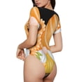 thumbnail image 1 of Picia Sunflower Gnomes 2 Womens One Piece Swimsuits Modest Tummy Control Bathing Suits Lace Up Slimming Swim Suit-X-Large, 1 of 9