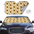 thumbnail image 1 of Picia Sunflowers And Bee Curved Windshield Sunshade Accordion Folding Style Auto Shade for Car Truck SUV Van Blocks UV Ray Sun Visor Protector -Medium, 1 of 7