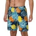 thumbnail image 1 of Picia Sunflowers pattern Mens Swim Trunks with Compression Liner Stretch Beach Shorts Quick Dry with Zipper Pockets No-Chafing Board Shorts-Medium, 1 of 9