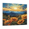 thumbnail image 1 of Picia Sunset Sky Sunflower Pattern Decorative Picture – Unique Wall Art, Modern Canvas Print for Trendy Interiors (Horizontal), 1 of 6