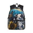 thumbnail image 1 of Picia Sunset Sunflower Dog Large Capacity Backpack Classic Style Backpack Casual Backpack Water-Resistant School Work Travel Outdoor Backpack, 1 of 8