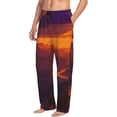 thumbnail image 1 of Picia Sunset Valley Western Cowboy Mens Soft Woven Cotton Elastic Waistband Sleep Pajama Pant Lounge Sleep Pant With Pockets And Drawstring-XX-Large, 1 of 9