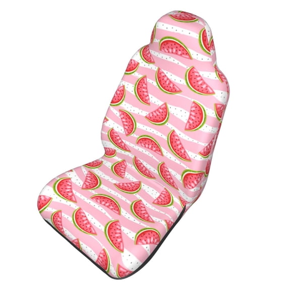 Picia Sweet Watermelon Print Waterproof Sweating Car Seat Cover for Post Gym Workout, Running, Beach and Hiking, Universal Fit Anti-Slip Bucket Seat Protector