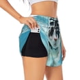 thumbnail image 1 of Picia Swimming Cat Goggles Pattern Women's 2 in 1 Athletic Running Shorts High Waisted Workout Casual Gym Sweat Shorts with Comfy Liner Zipper Pockets-Medium, 1 of 9