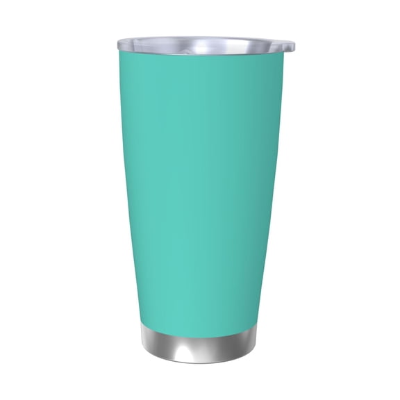 Picia Teal Turquoise Pattern 20 oz Tumbler Stainless Steel Vacuum Insulated Coffee Ice Cup Double Wall Travel Flask Dual Lid Water Bottle, Eco-friendly Car Cup-Without Straw