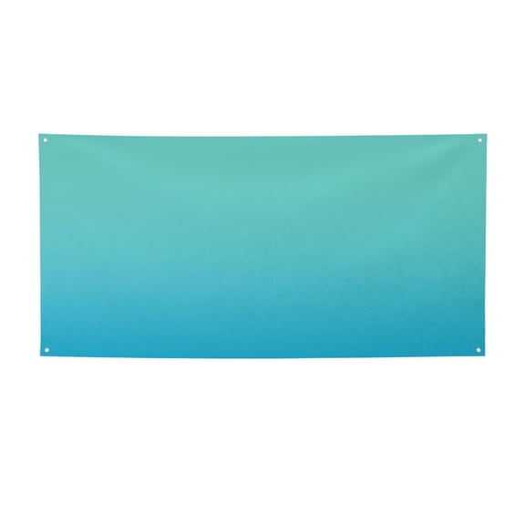 Picia Teal Turquoise Pattern Party Banner, Festive Decoration, Holiday Banner, Celebration Decor, Event Banner, Reusable Party Banner-Medium