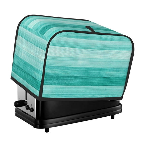 Picia Teal Turquoise Print 2 Slice Toaster Cover , Toaster Protector Dustproof Kitchen Appliance Cover, Kitchen Appliance Dustproof Protector