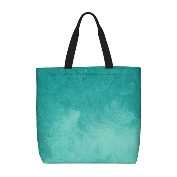 Picia Teal Turquoise1 for Tote Bag for Women with Zipper, Gym Tote with Compartments, Laptop Work Tote Nurse Dance Yoga Bag for Sport, Travel