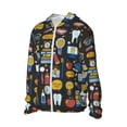 thumbnail image 1 of Picia Teeth Women's Men's UPF 50+ Sun Protection Hoodie Shirt Long Sleeve SPF Fishing Outdoor UV Hiking Lightweight Shirts-Medium, 1 of 9