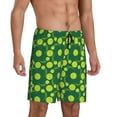 thumbnail image 1 of Picia Tennis Balls Pajama Shorts for Men, Men's Pajama Bottoms, Sleepwear,Short Pajama Pants-Small, 1 of 9